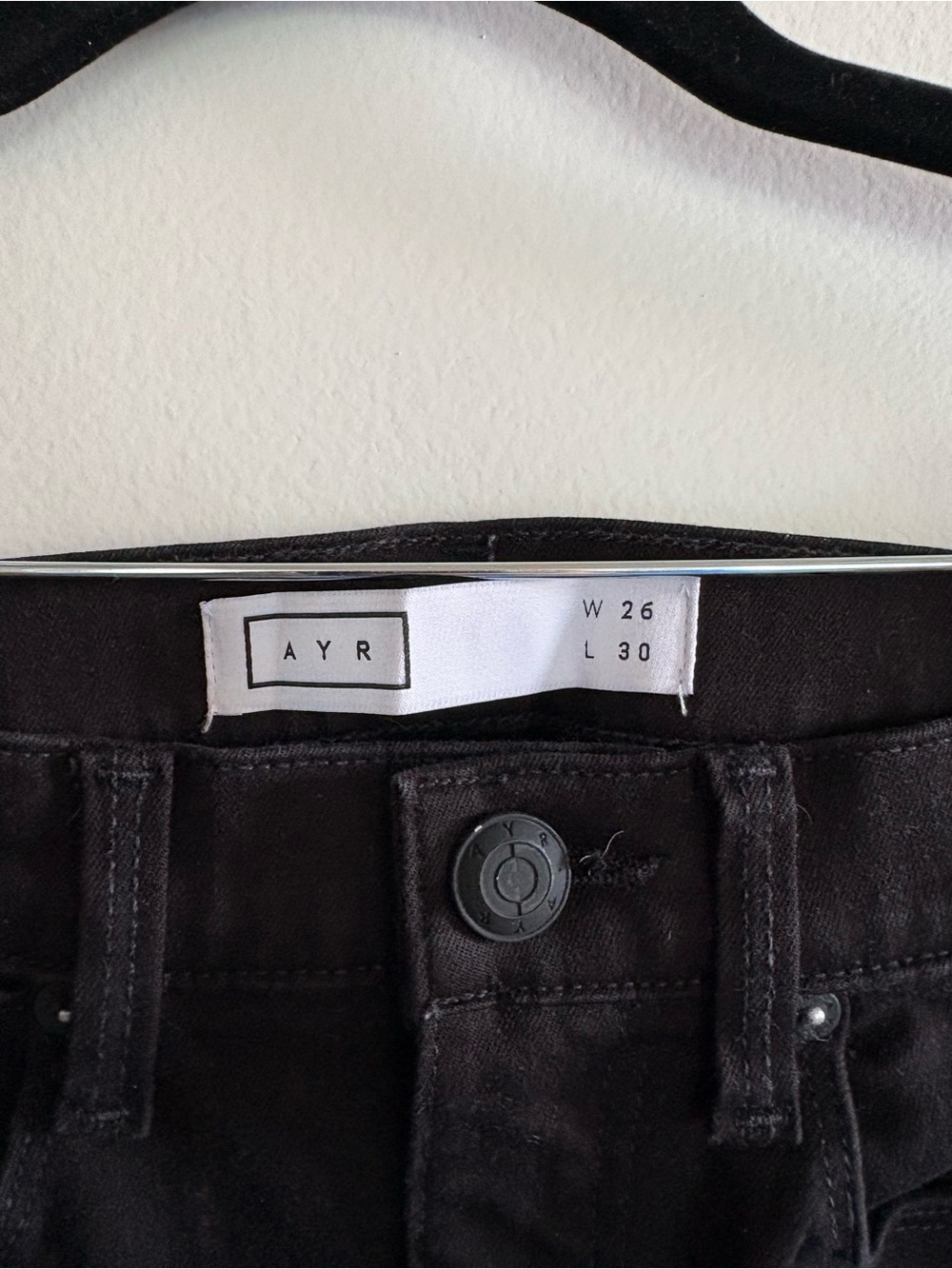AYR Black High-Rise Skinny Jeans - Picture 3 of 5
